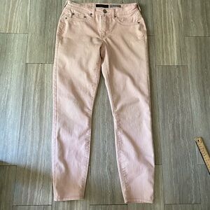 Aeropostale Women size 4 Light Pink High Waisted Jegging Jeans Mid Rise Stretch